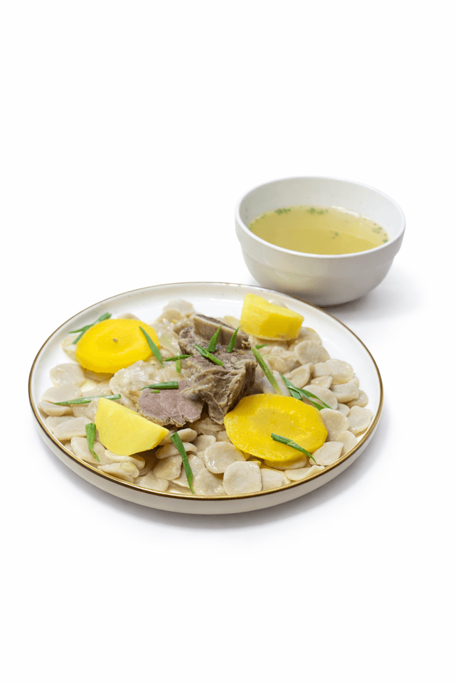 Beshbarmak made from corn flour (1-person)
